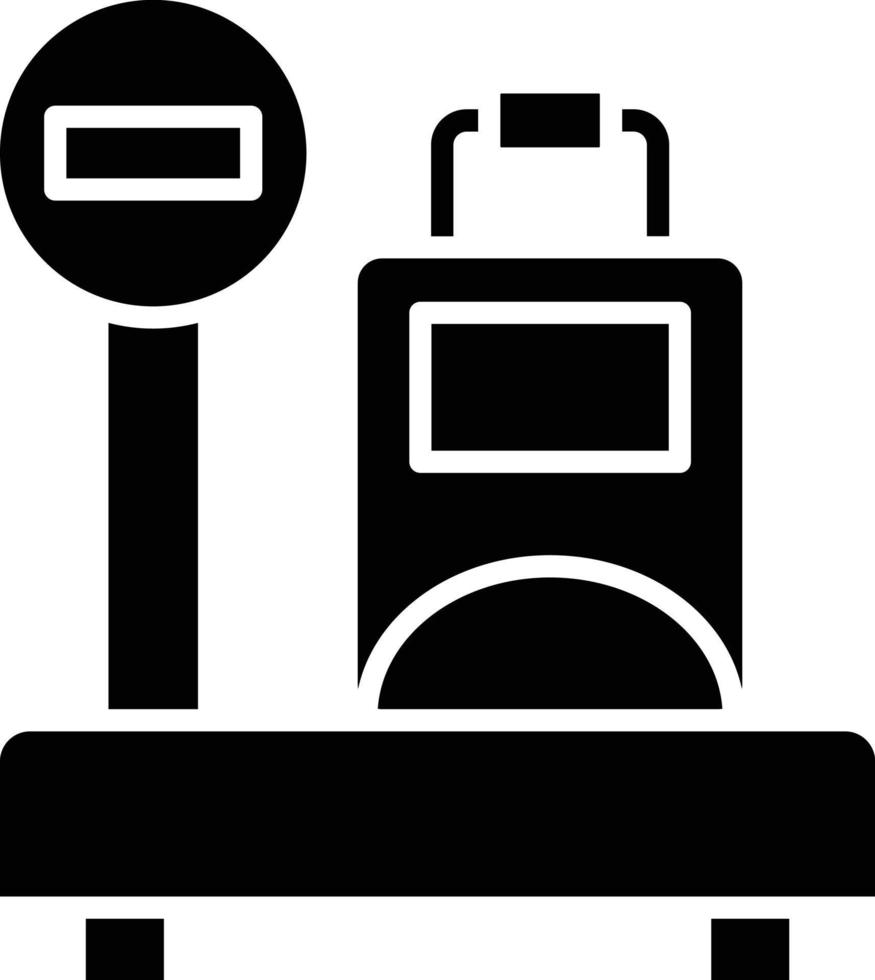 Vector Design Luggage Scale Icon Style