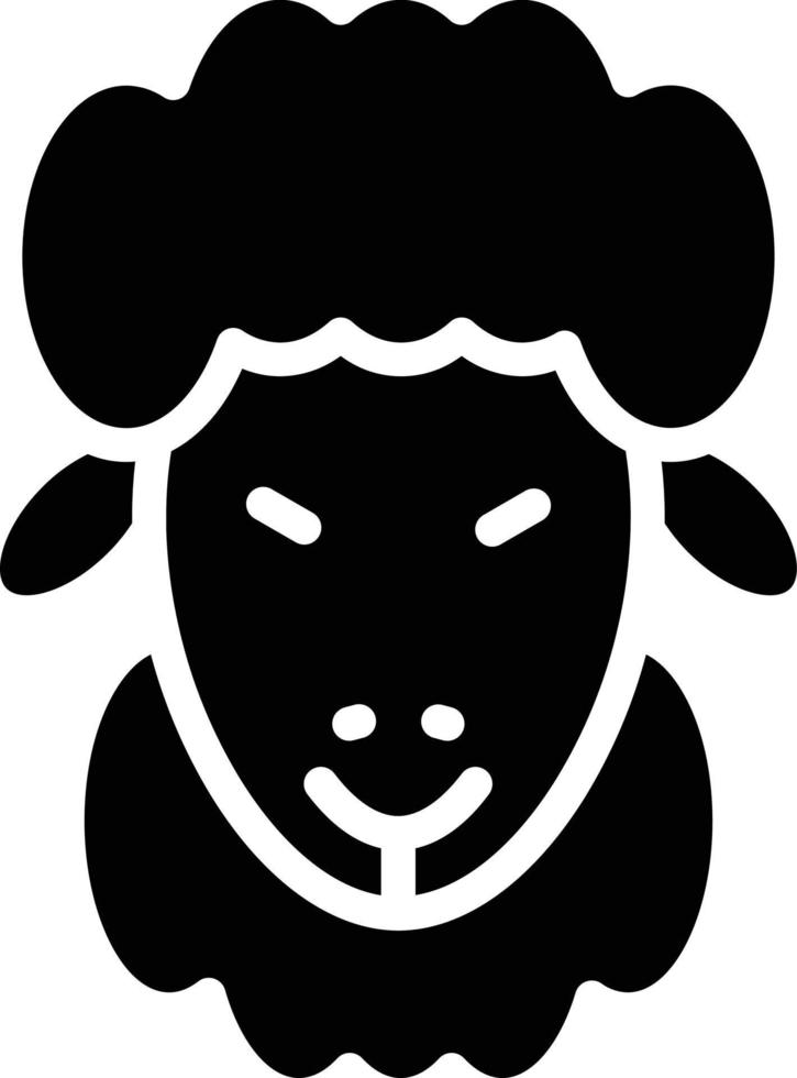 oveja vector icono estilo