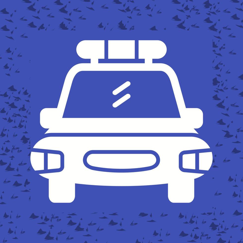 icono de vector de coche de policía