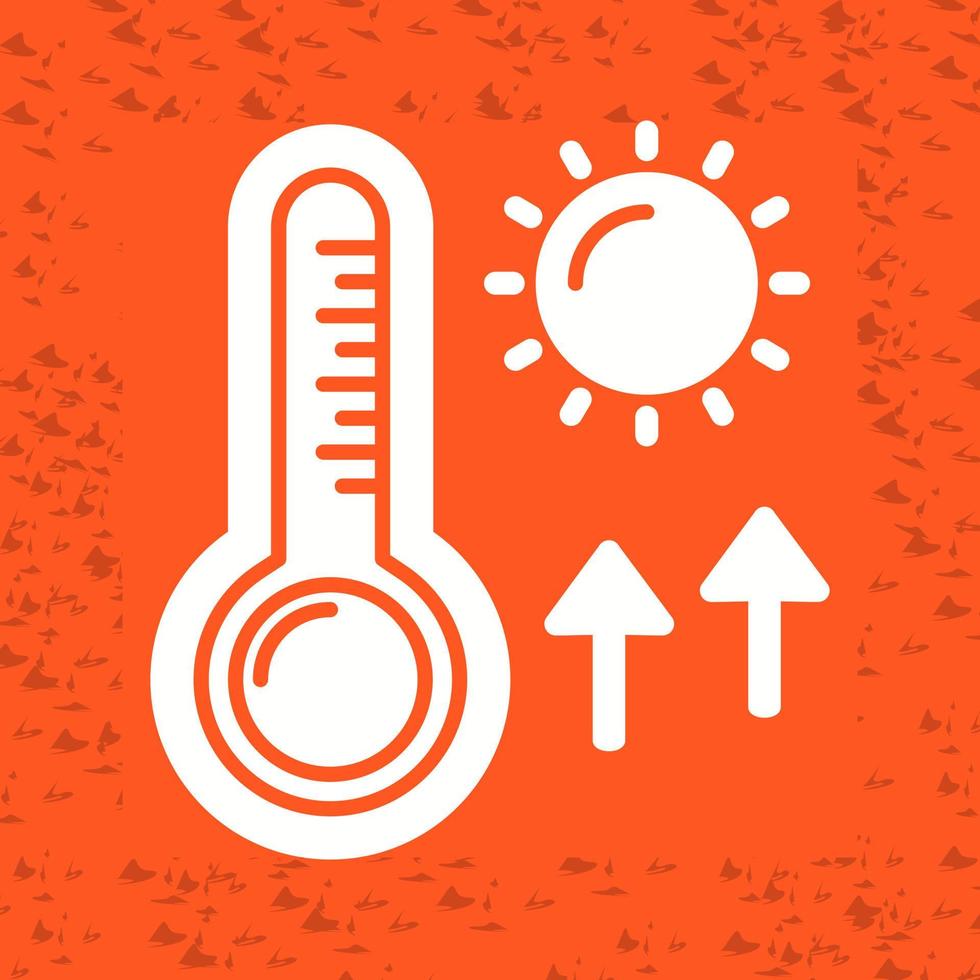 icono de vector de altas temperaturas