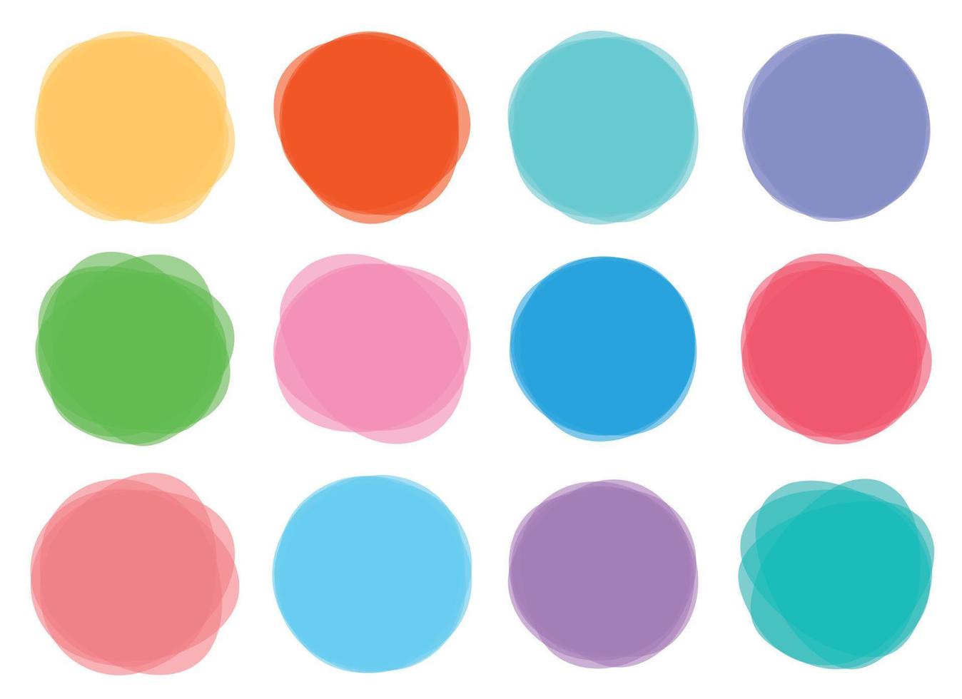 Color blob banner vector illustration isolated on white