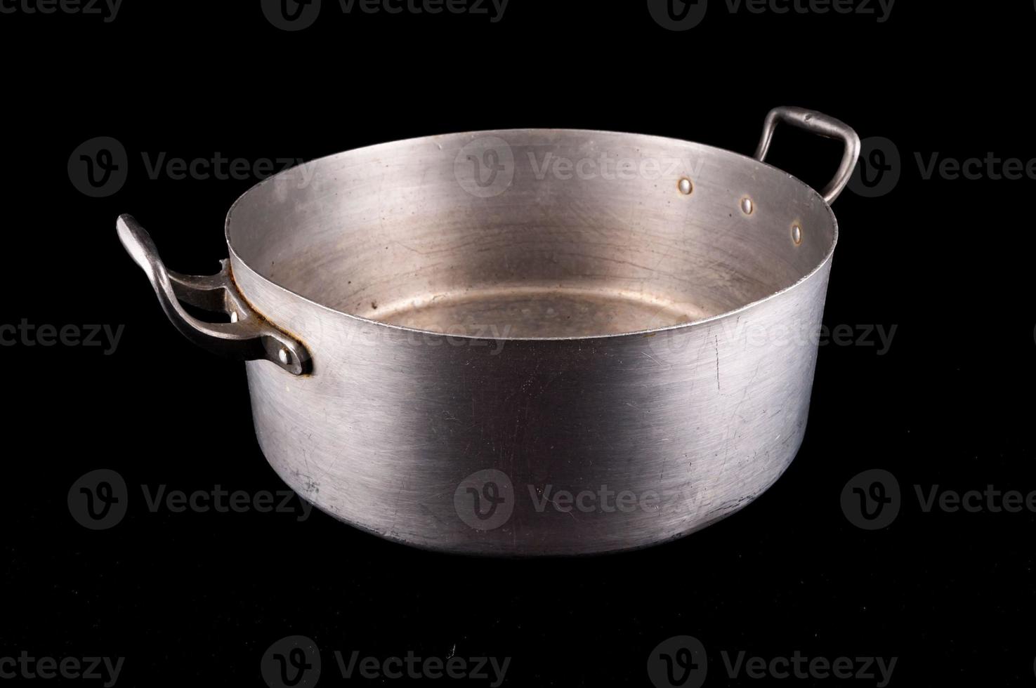 An aluminum pot photo