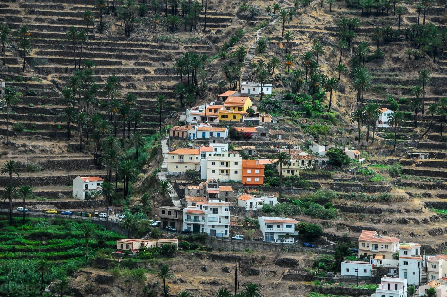 Houses on the hill photo