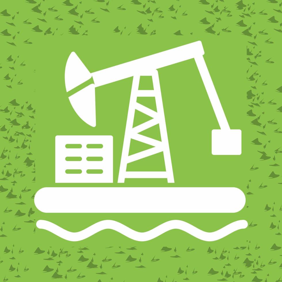 Oil Platform Vector Icon