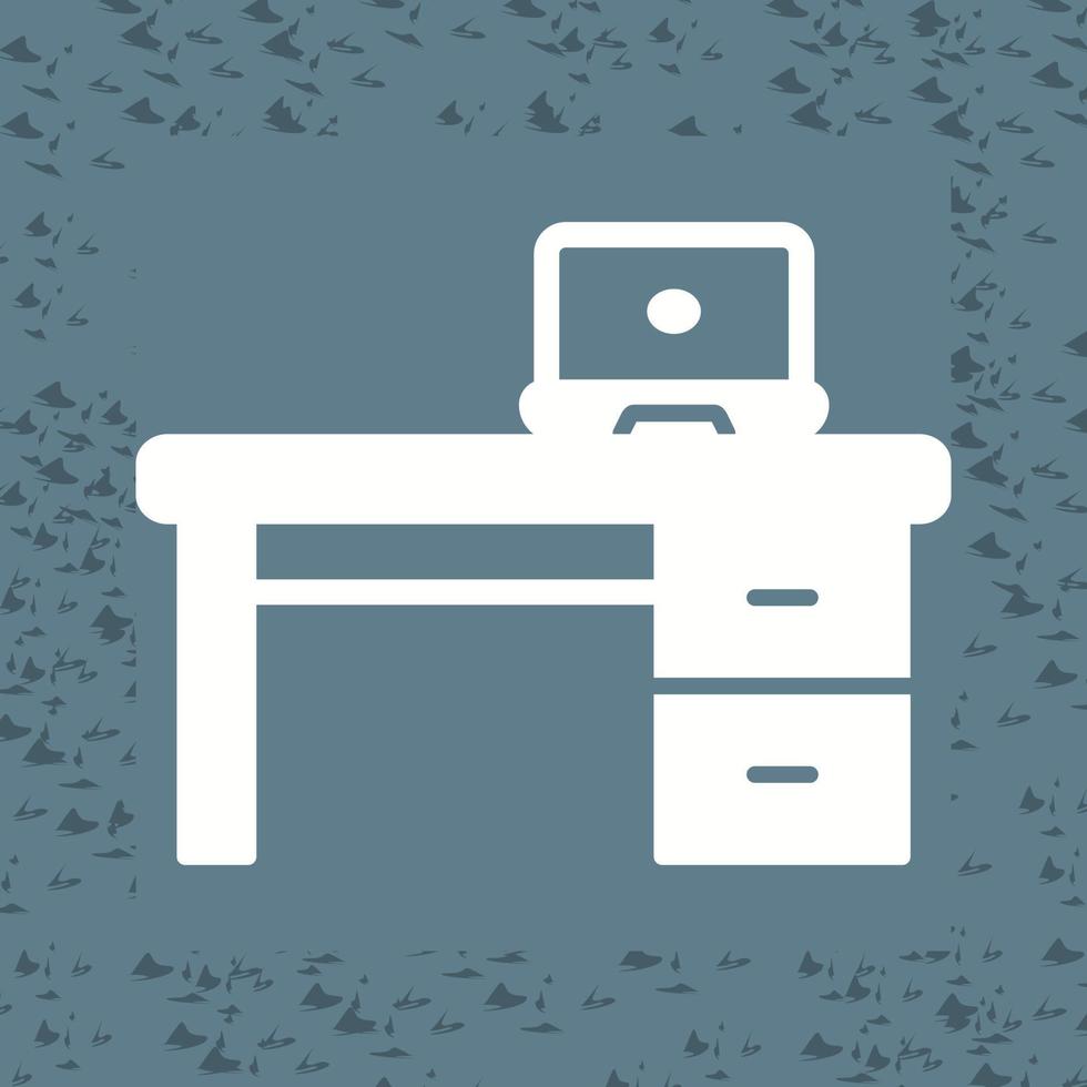 Office Desk Vector Icon