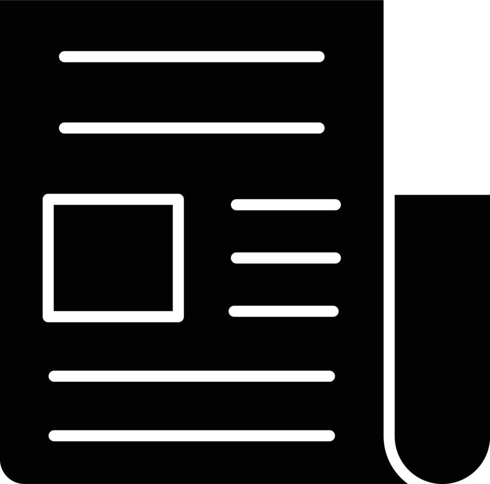 Vector Design News Column Icon Style