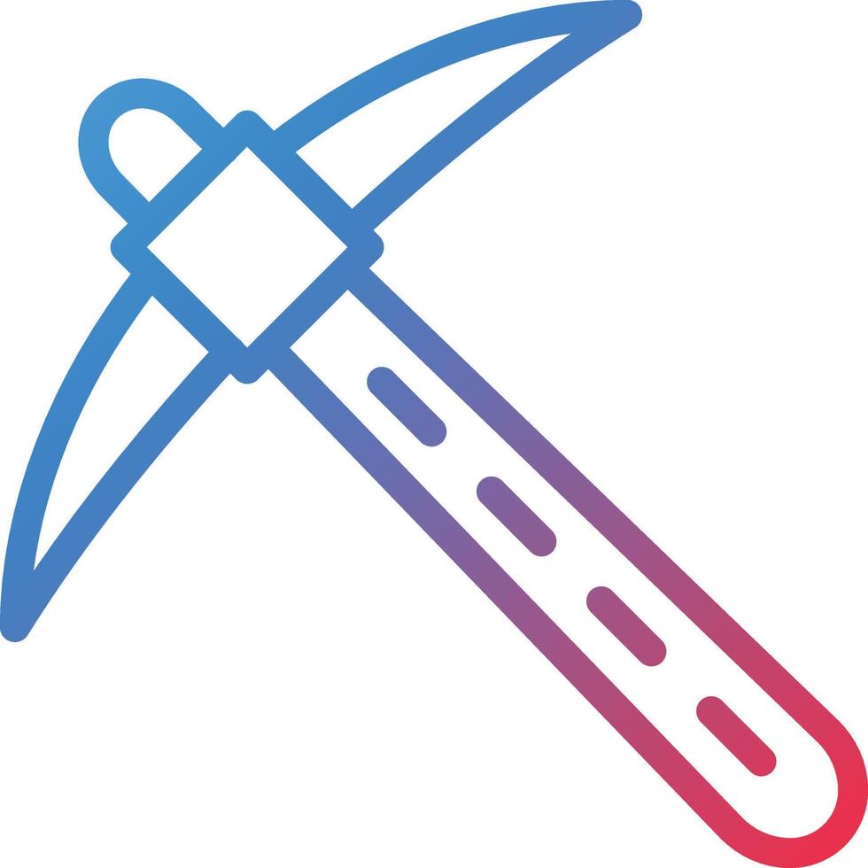 Vector Design Pickaxe Icon Style