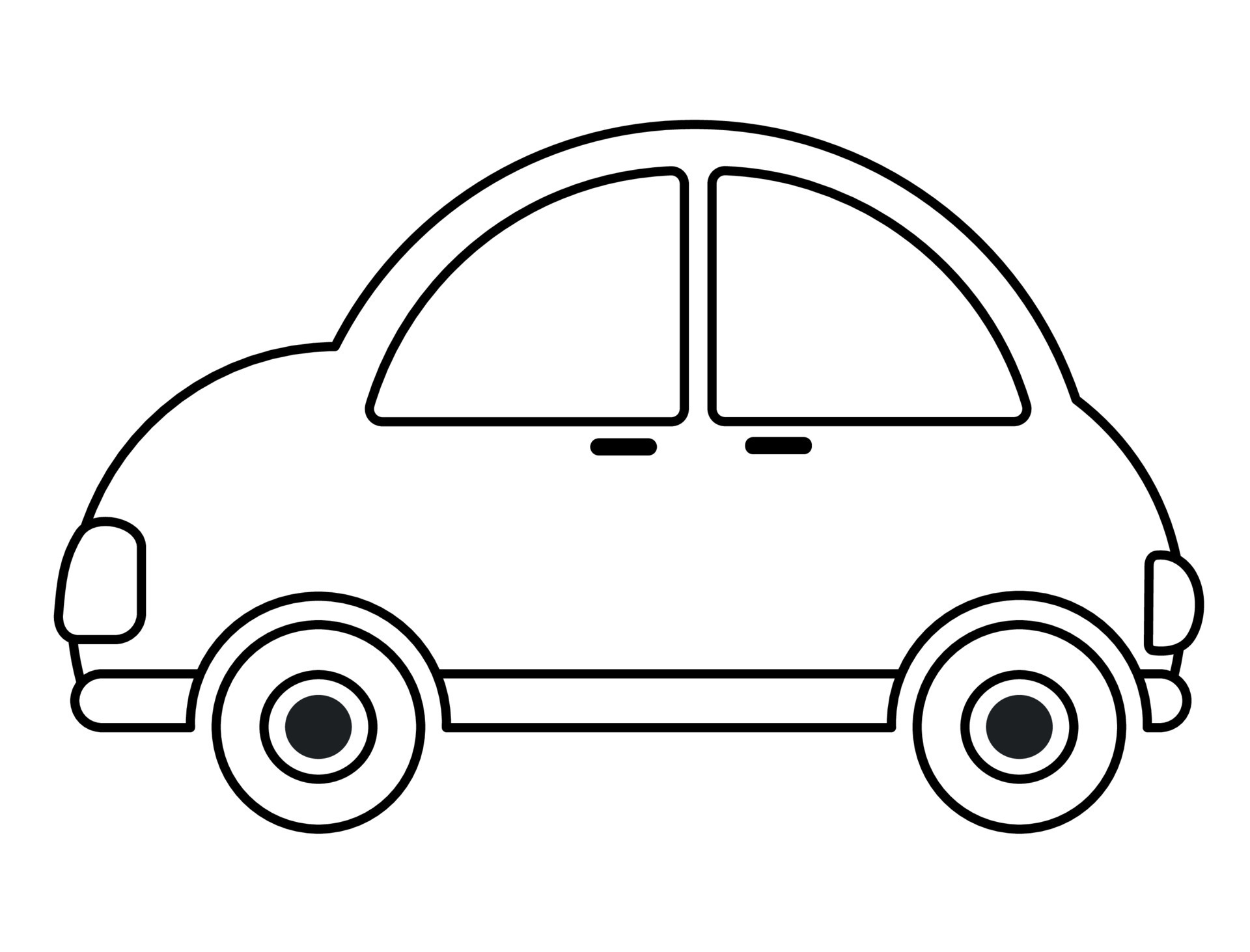 Car in Line Icon Clipart Cartoon Vector Illustration 22307118 Vector
