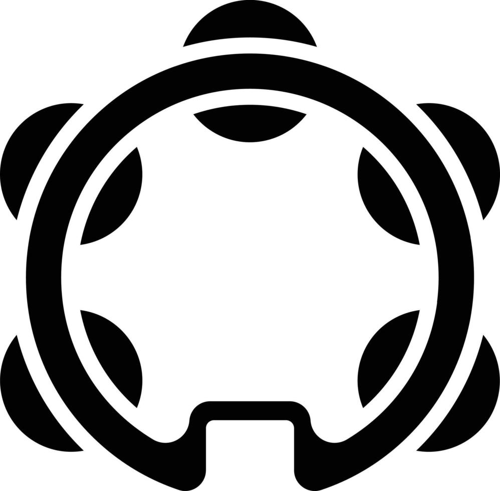 Tambourine Vector Icon Style
