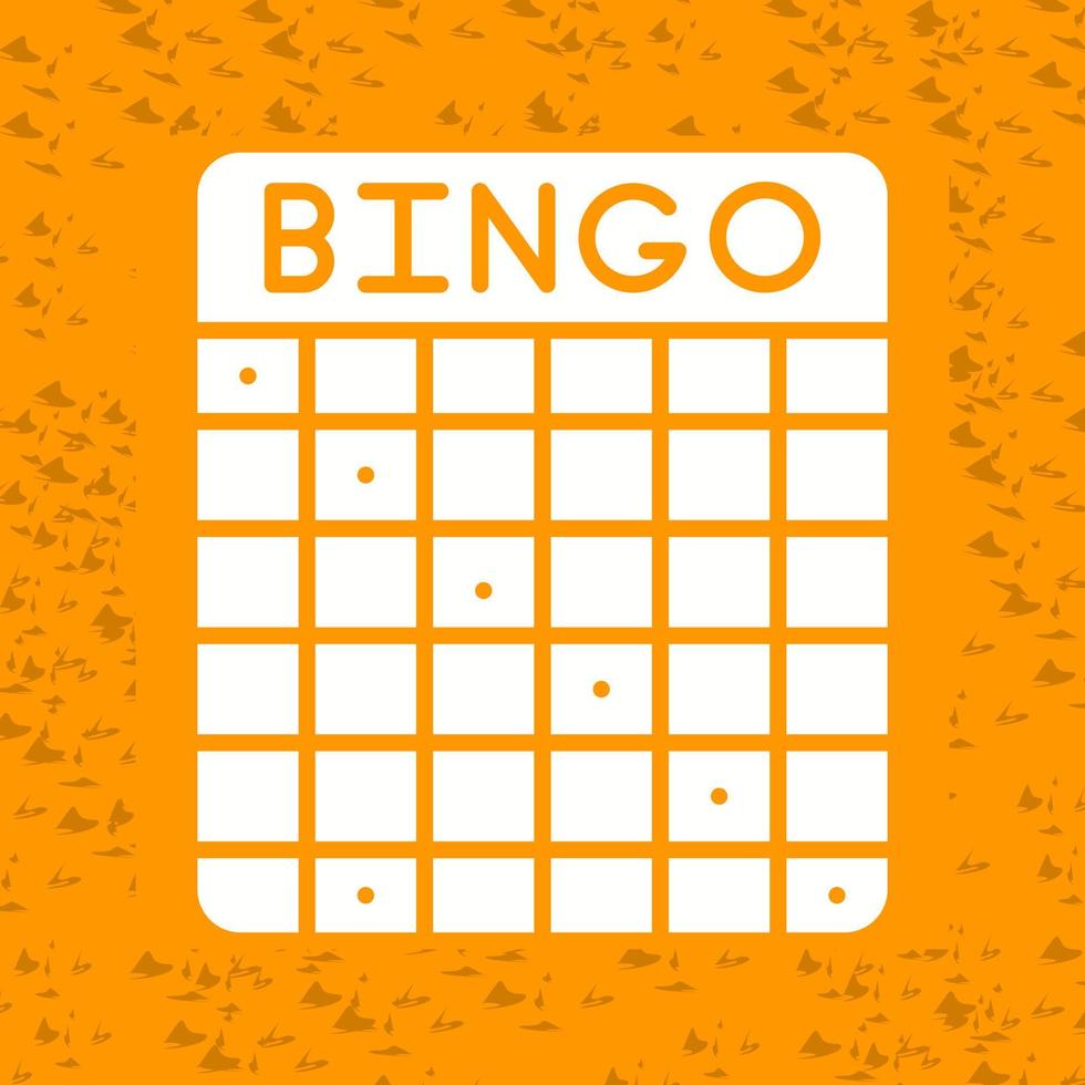 icono de vector de bingo