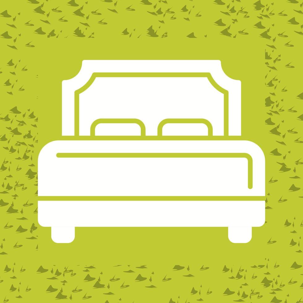 icono de vector de cama de hotel