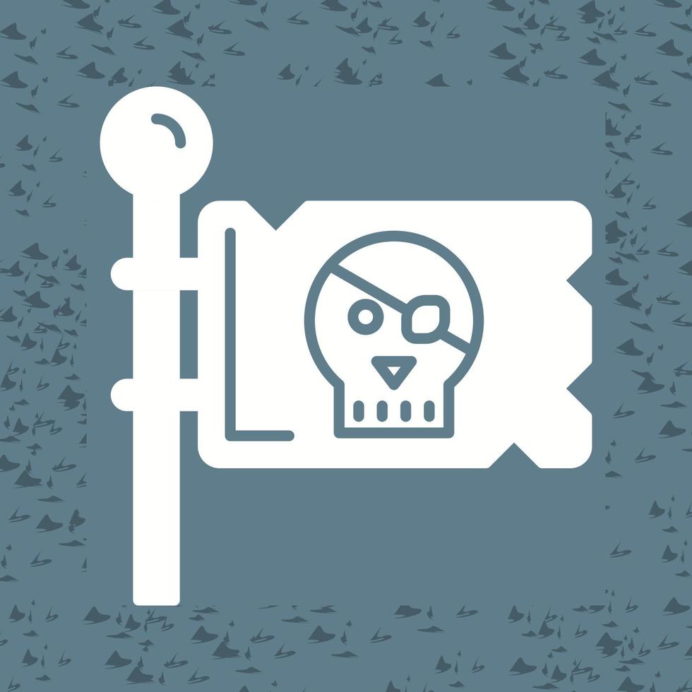 icono de vector de bandera pirata