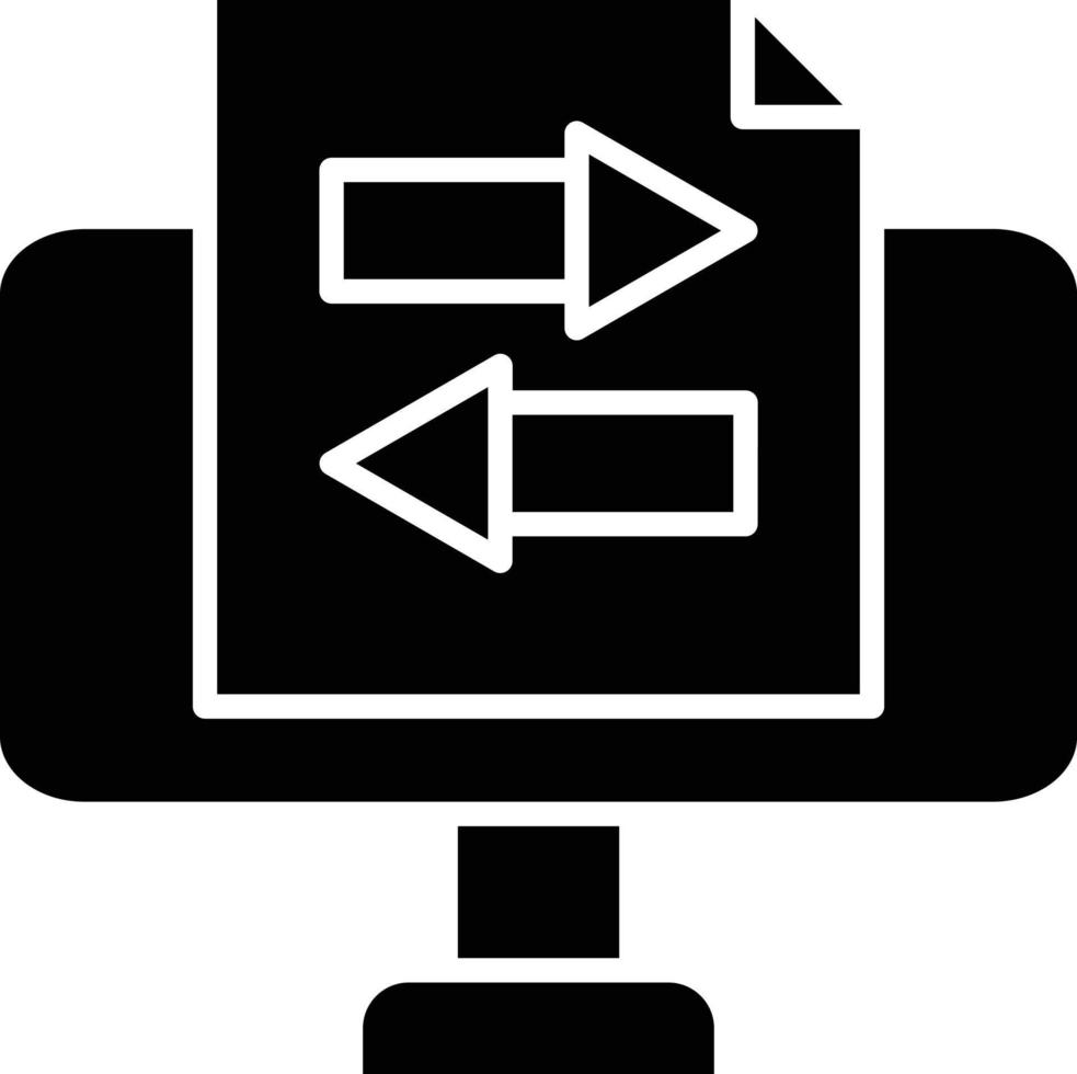 Vector Design Online File Transfer Icon Style