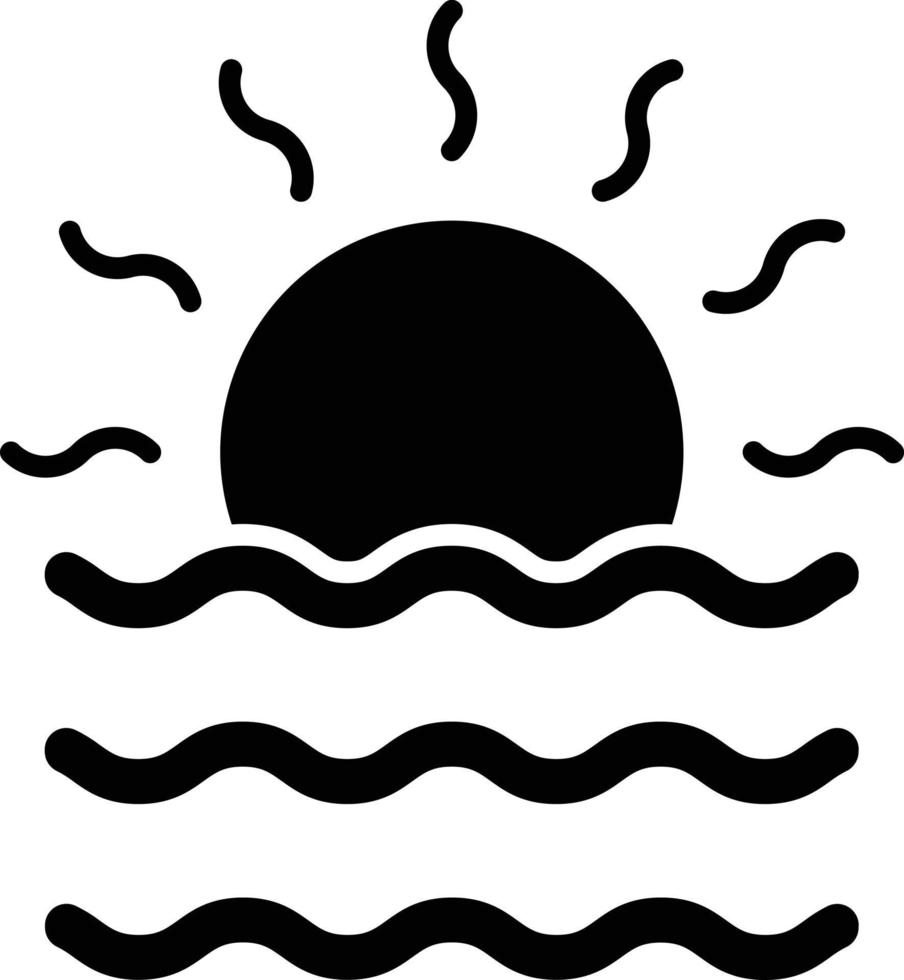 Vector Design Sunset Icon Style