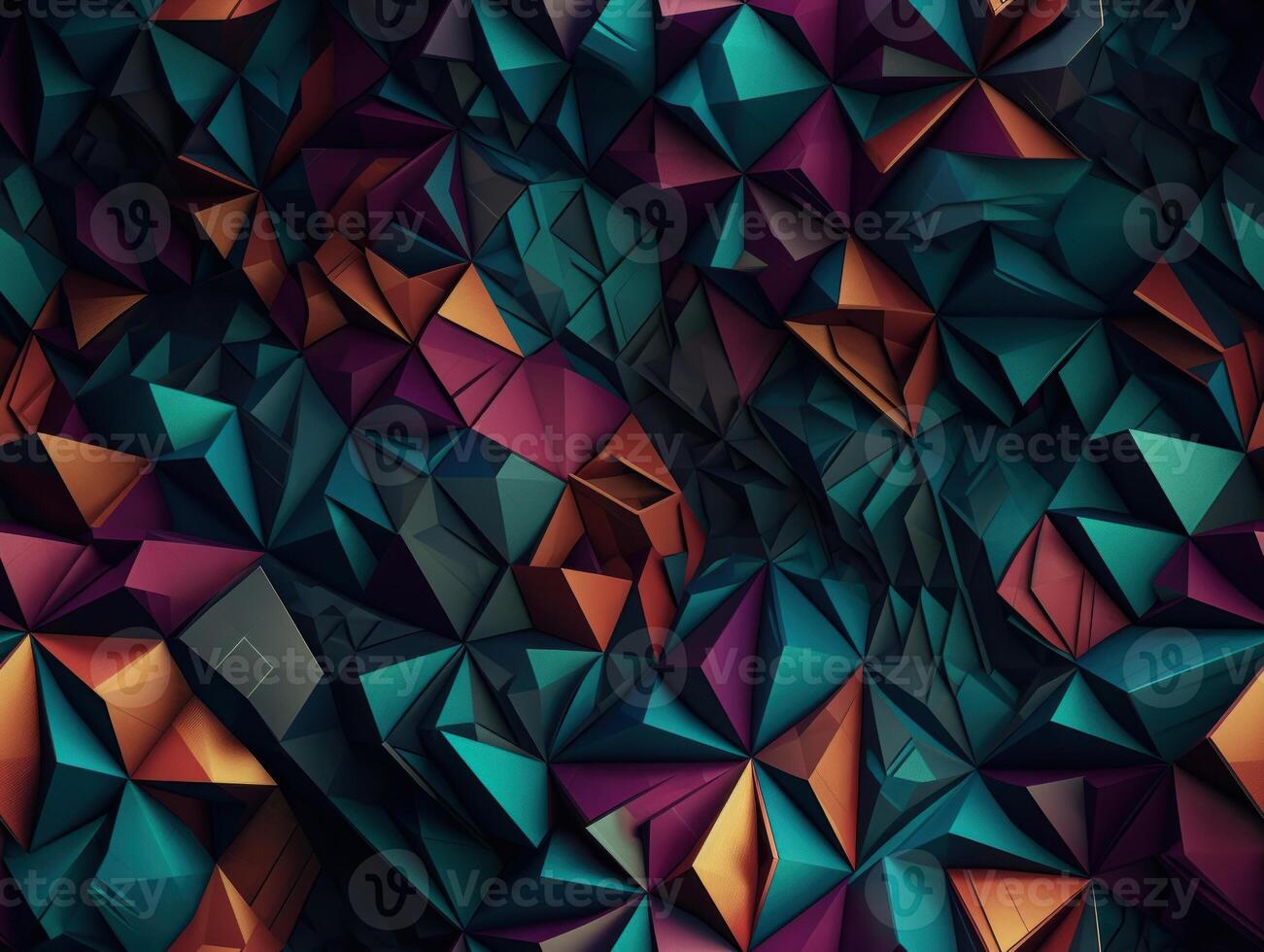 Dark abstract geometric grid pattern Seamless background created with technology photo