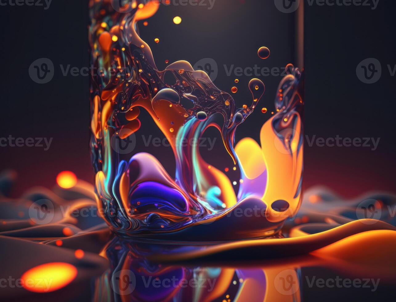 Light pastel colors fluid wavy liquid abstract background created with technology photo