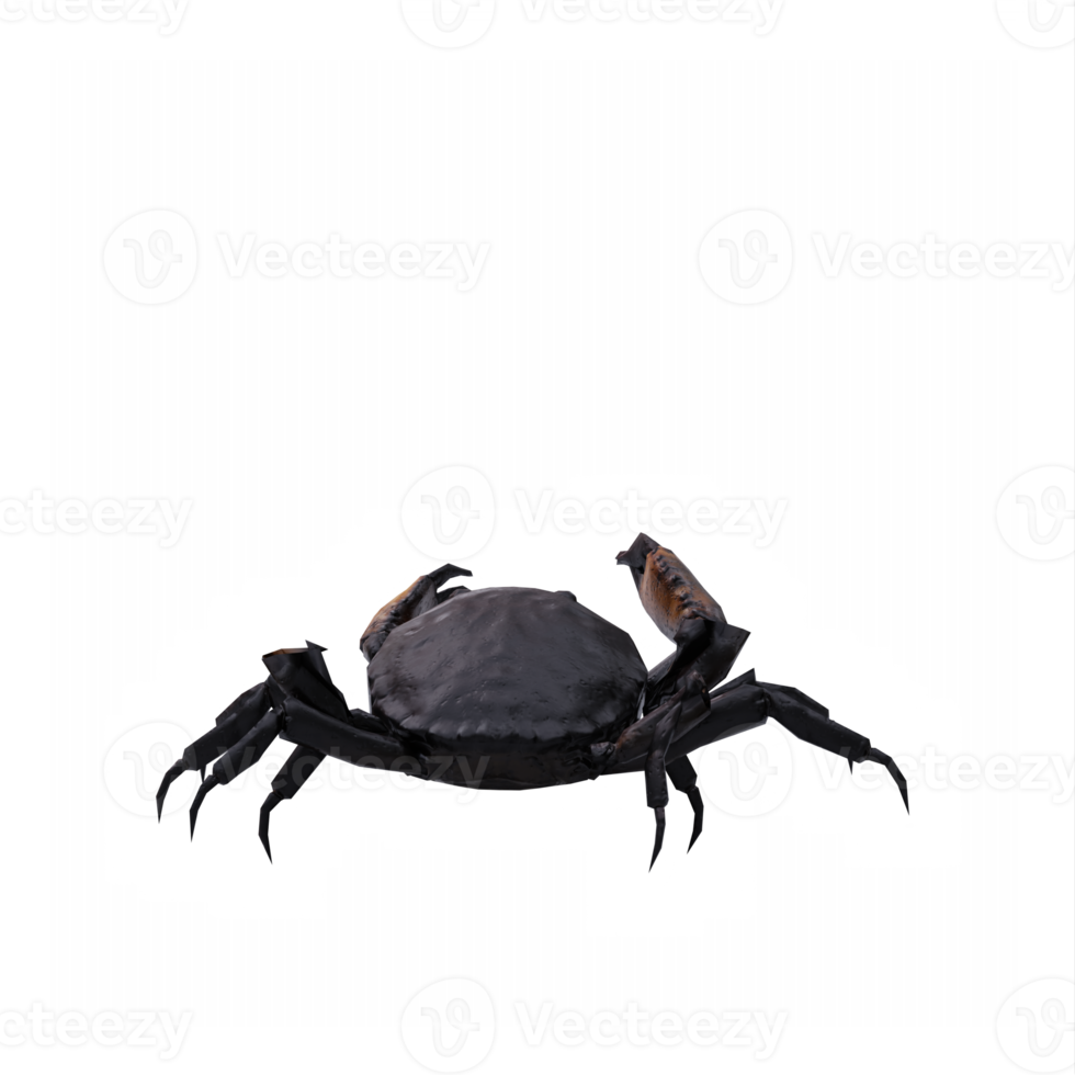 3d Crab isolated png