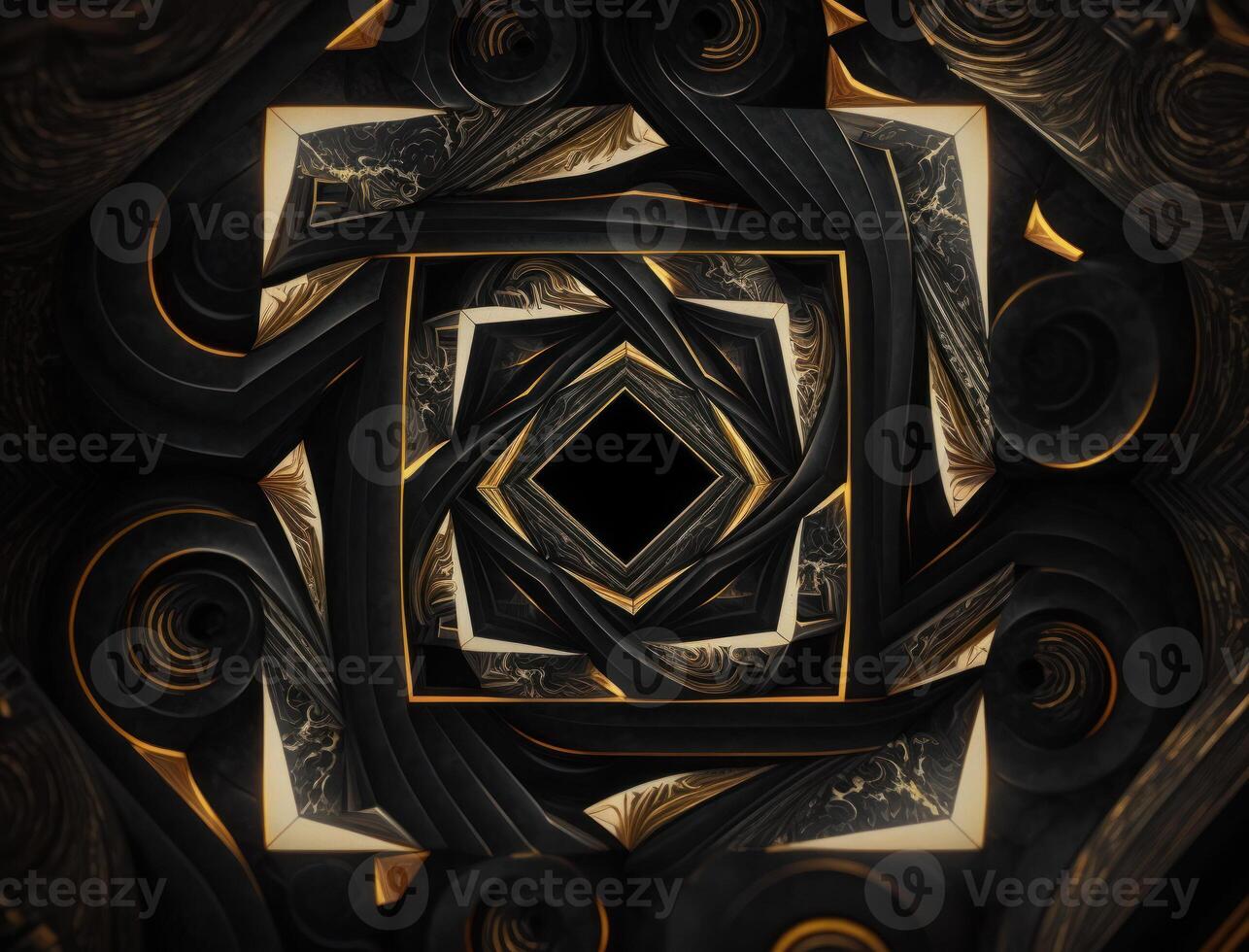 Fractal mandala Sacred geometry background created with technology photo