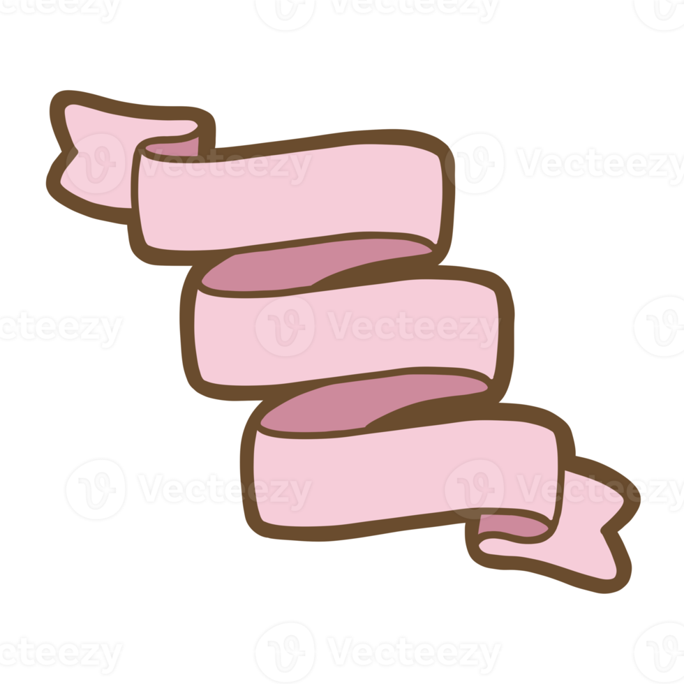 Cute Stickers Ribbon PNG