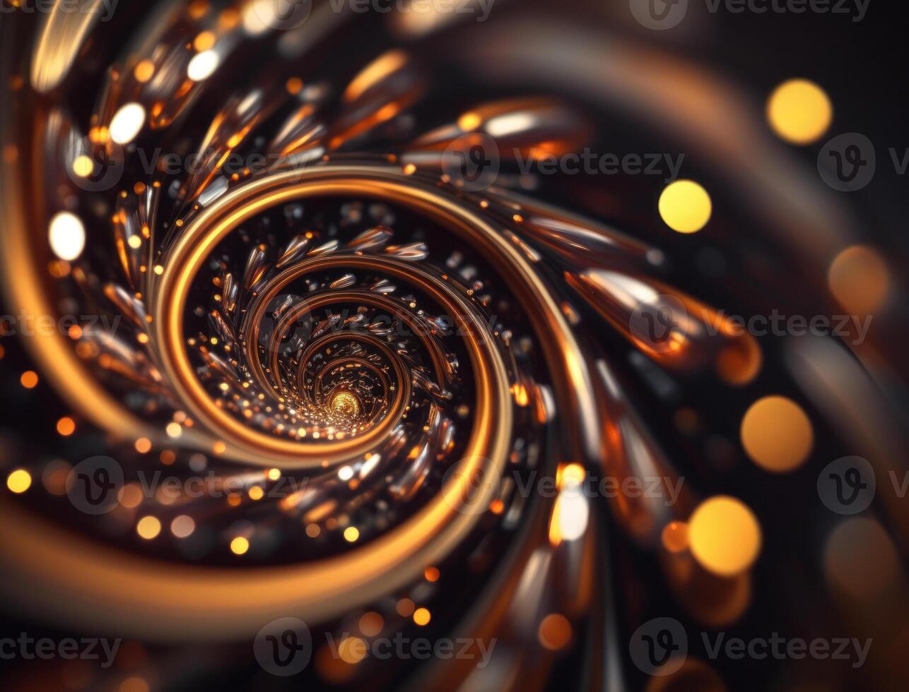 Colorful Swirling radial vortex background created with technology photo