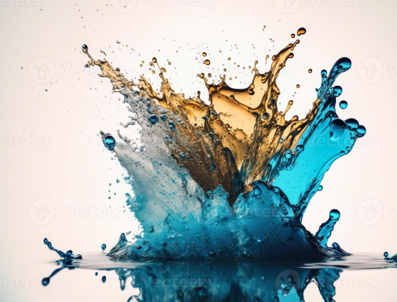 Fresh water splash background created with technology photo