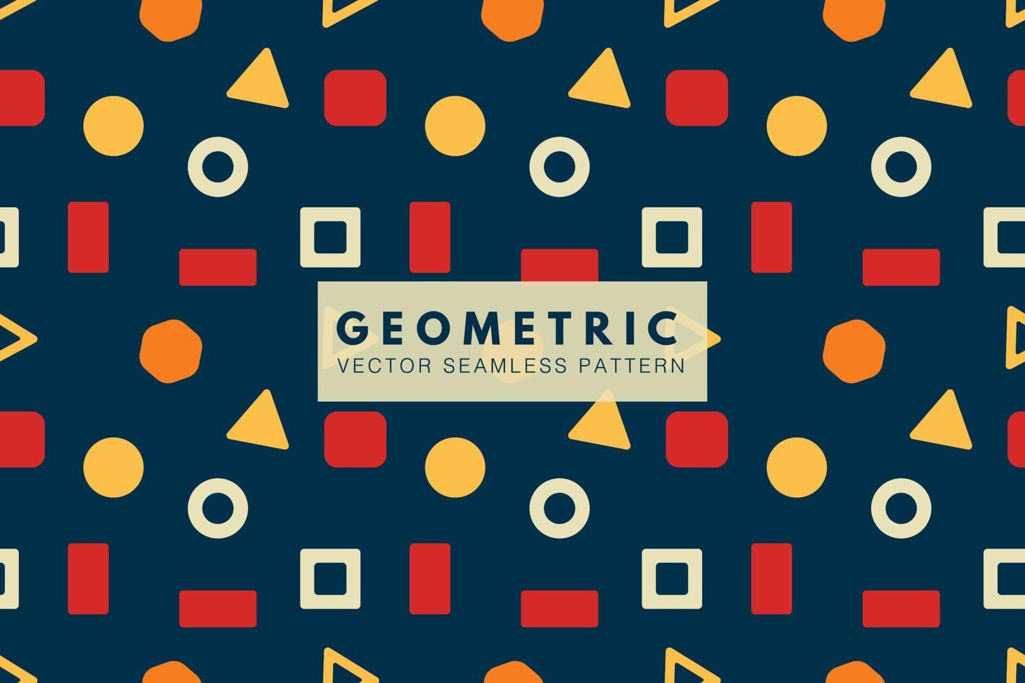 geométrico formas vistoso antecedentes sin costura repitiendo vector modelo