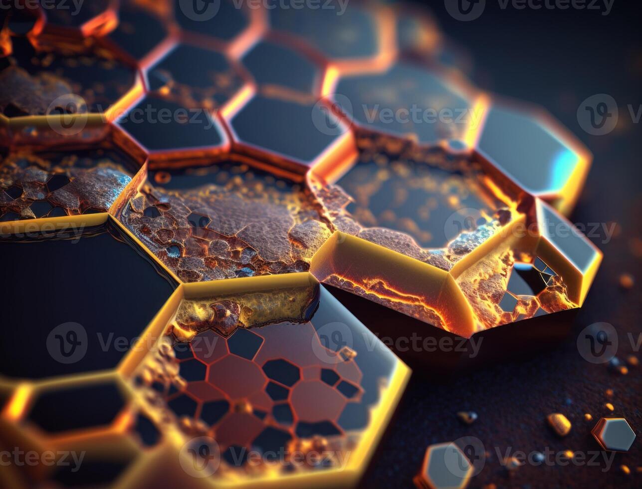 hermosa hexagonal antecedentes natural piedra preciosa generativo ai tecnología foto