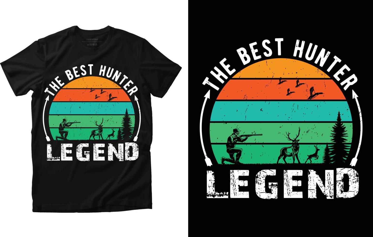 Hunting T-shirt Design vector