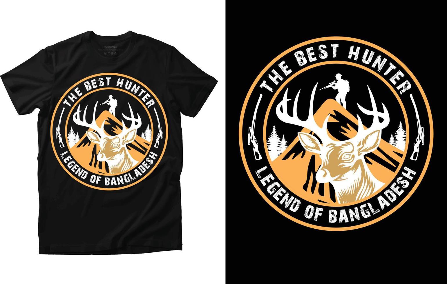 Hunting T-shirt Design vector