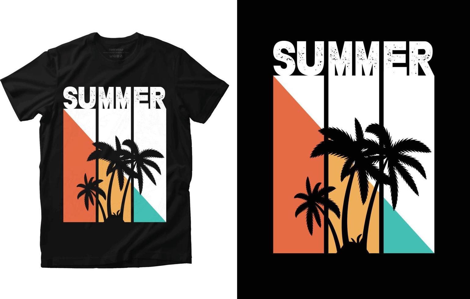 Summer T-shirt Design vector