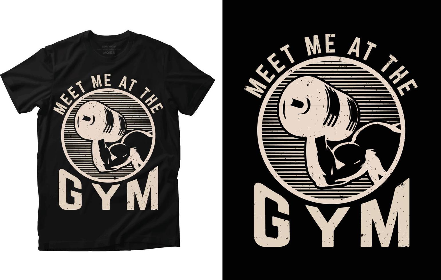 Fitness T-shirt Design vector