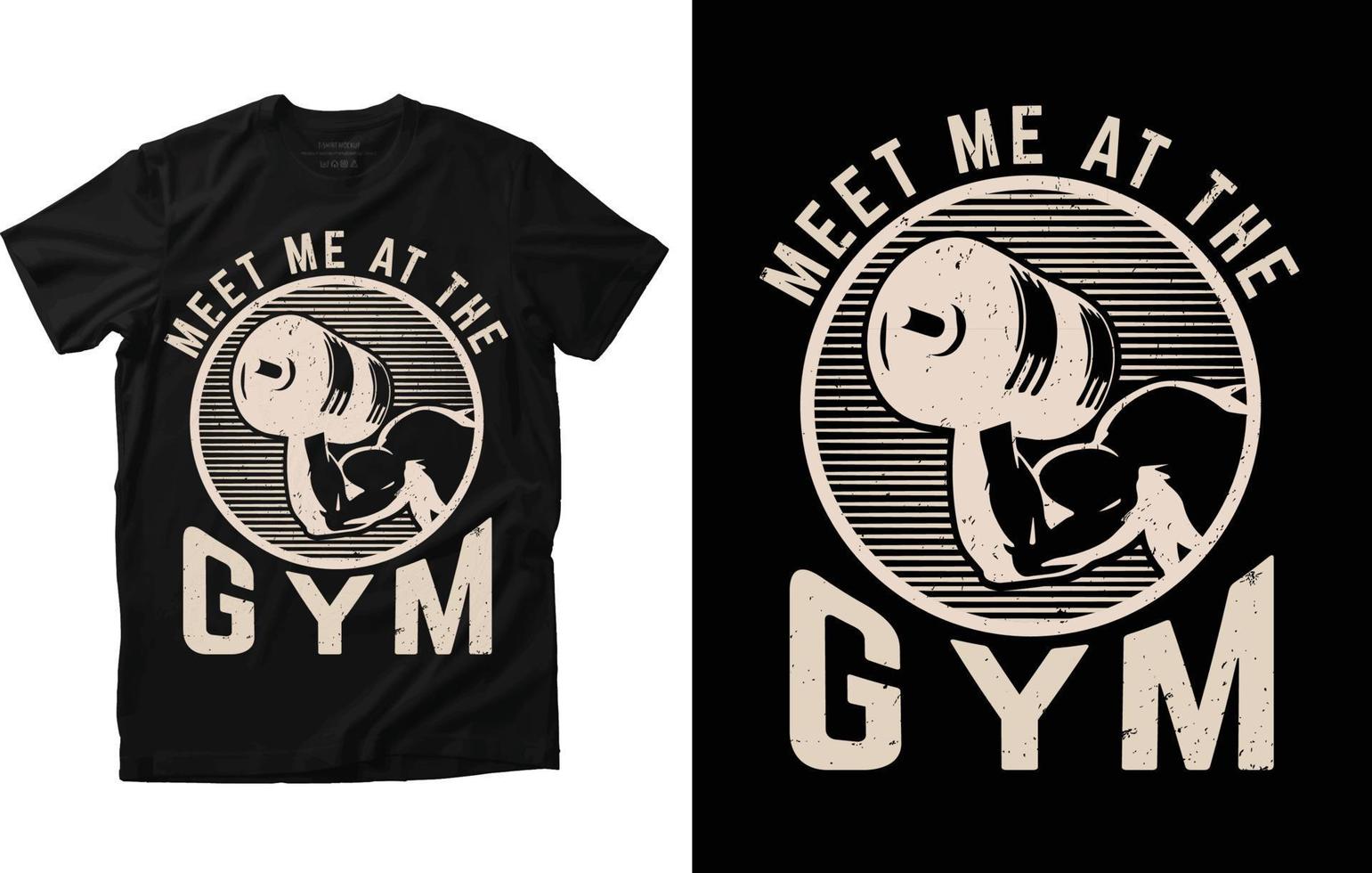 diseño de camiseta de fitness vector