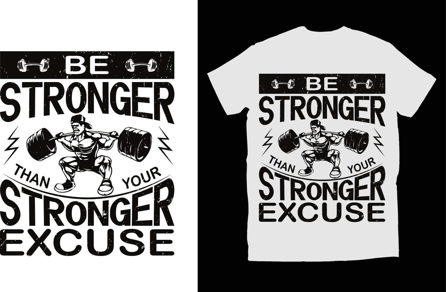 Fitness T-shirt Design vector