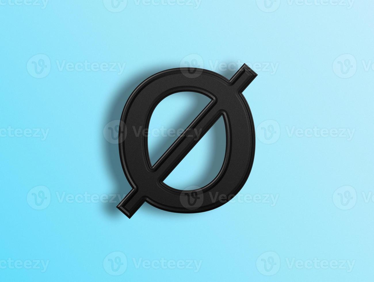 3D rendering of Alphabets photo