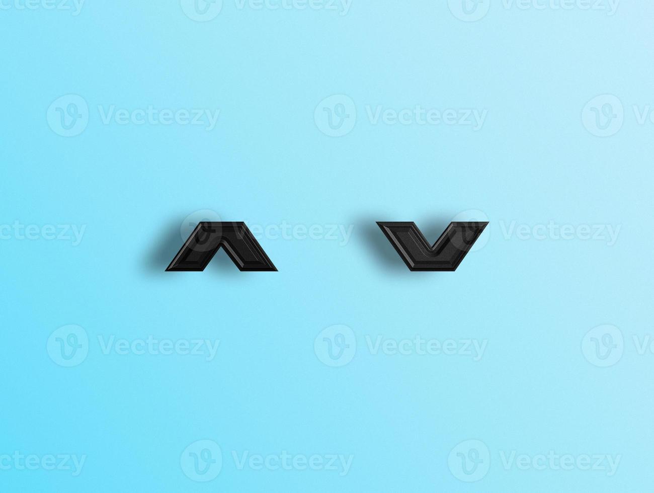 3D rendering of Alphabets photo