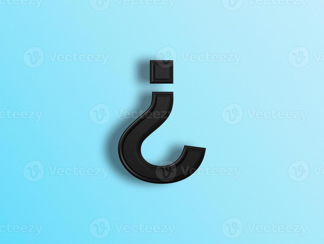 3D rendering of Alphabets photo