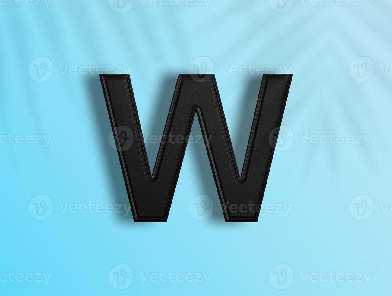 3D rendering of Alphabets photo