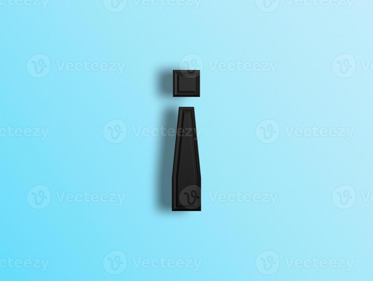 3D rendering of Alphabets photo