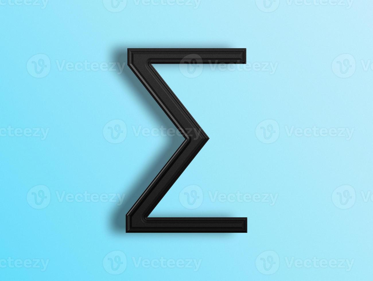 3D rendering of Alphabets photo