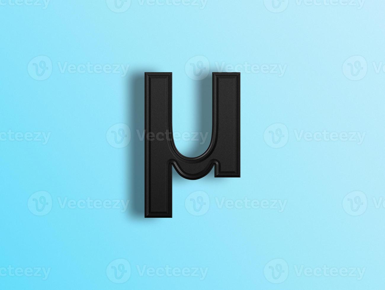 3D rendering of Alphabets photo