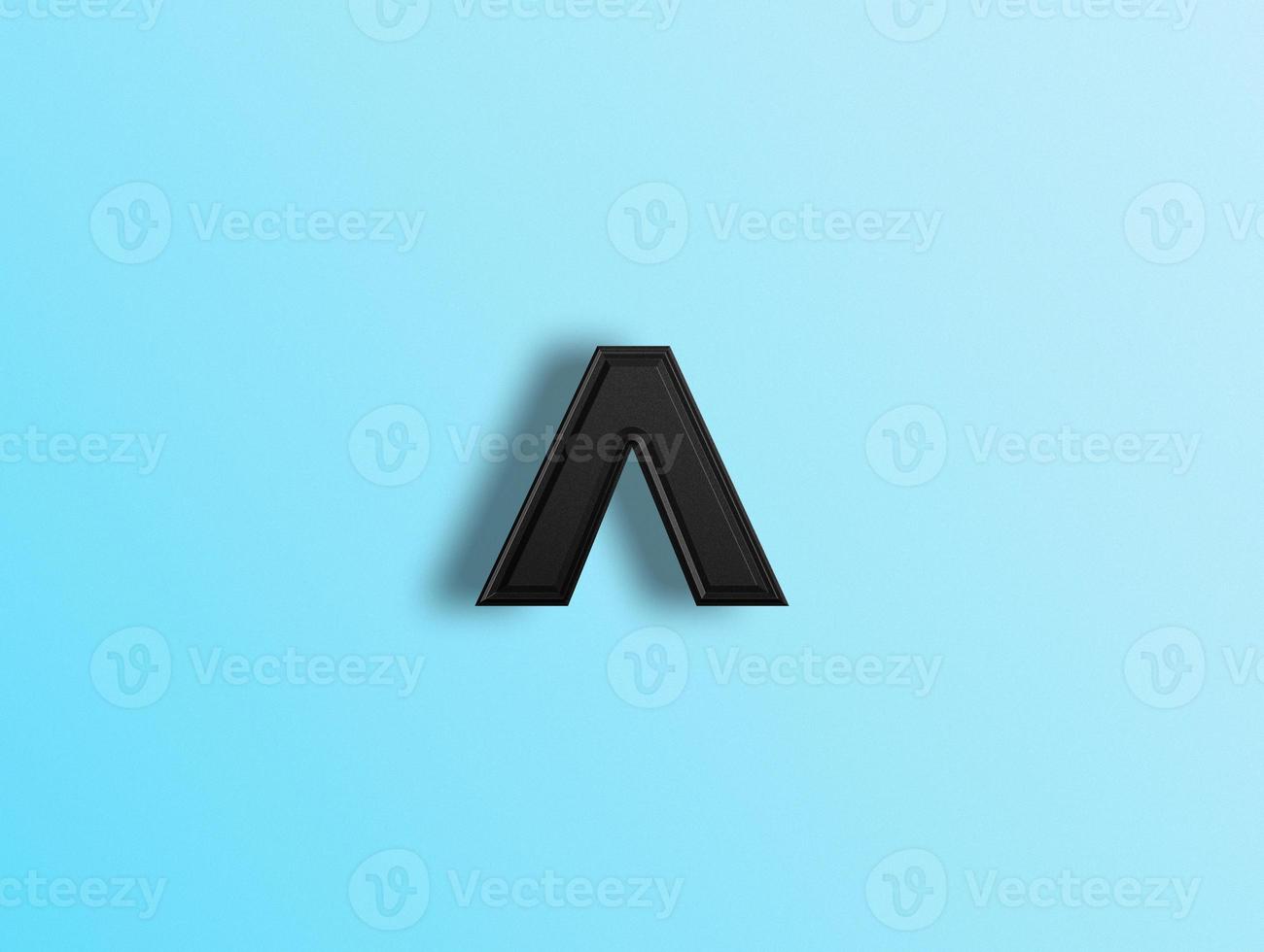 3D rendering of Alphabets photo