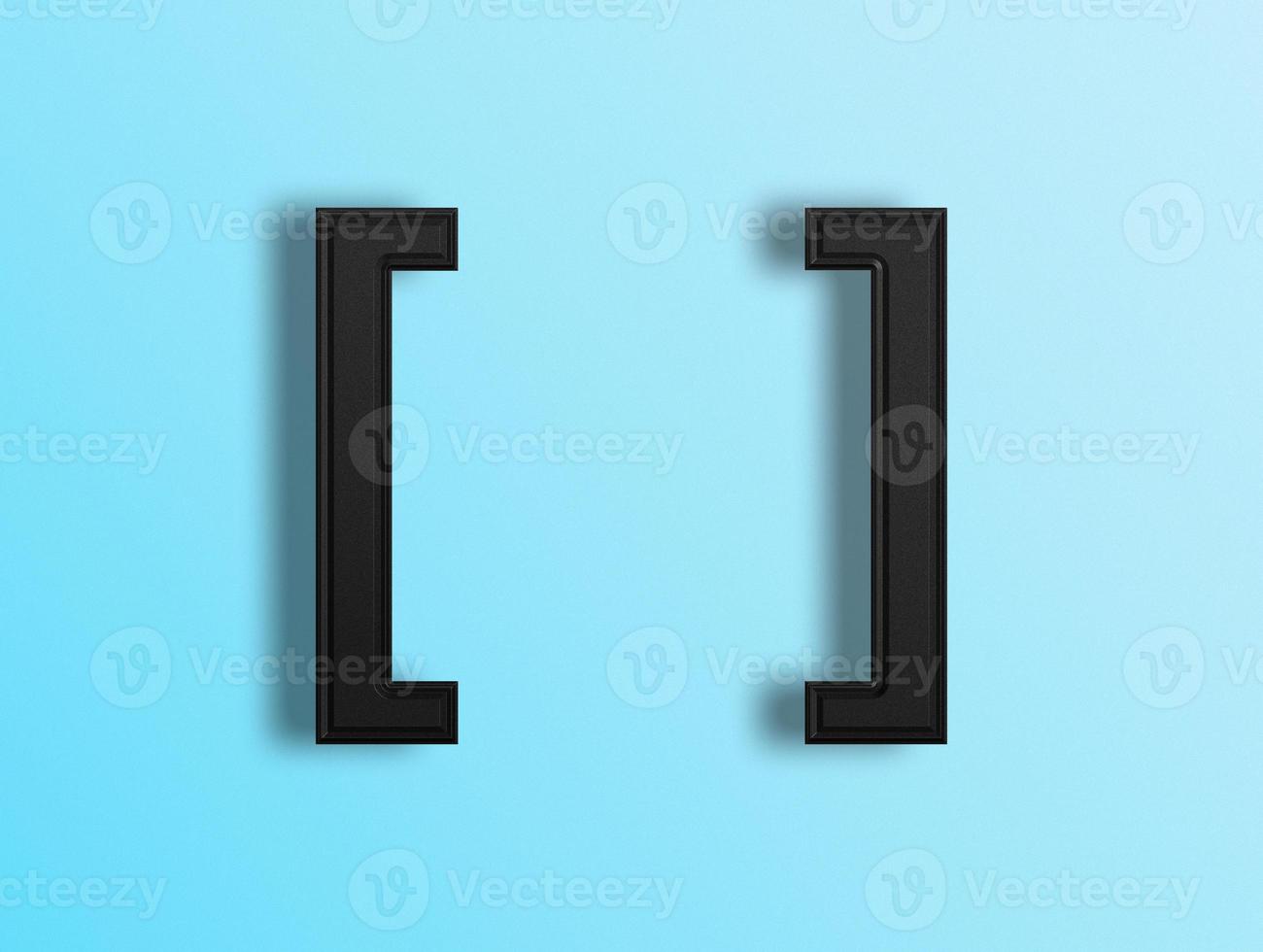 3D rendering of Alphabets photo