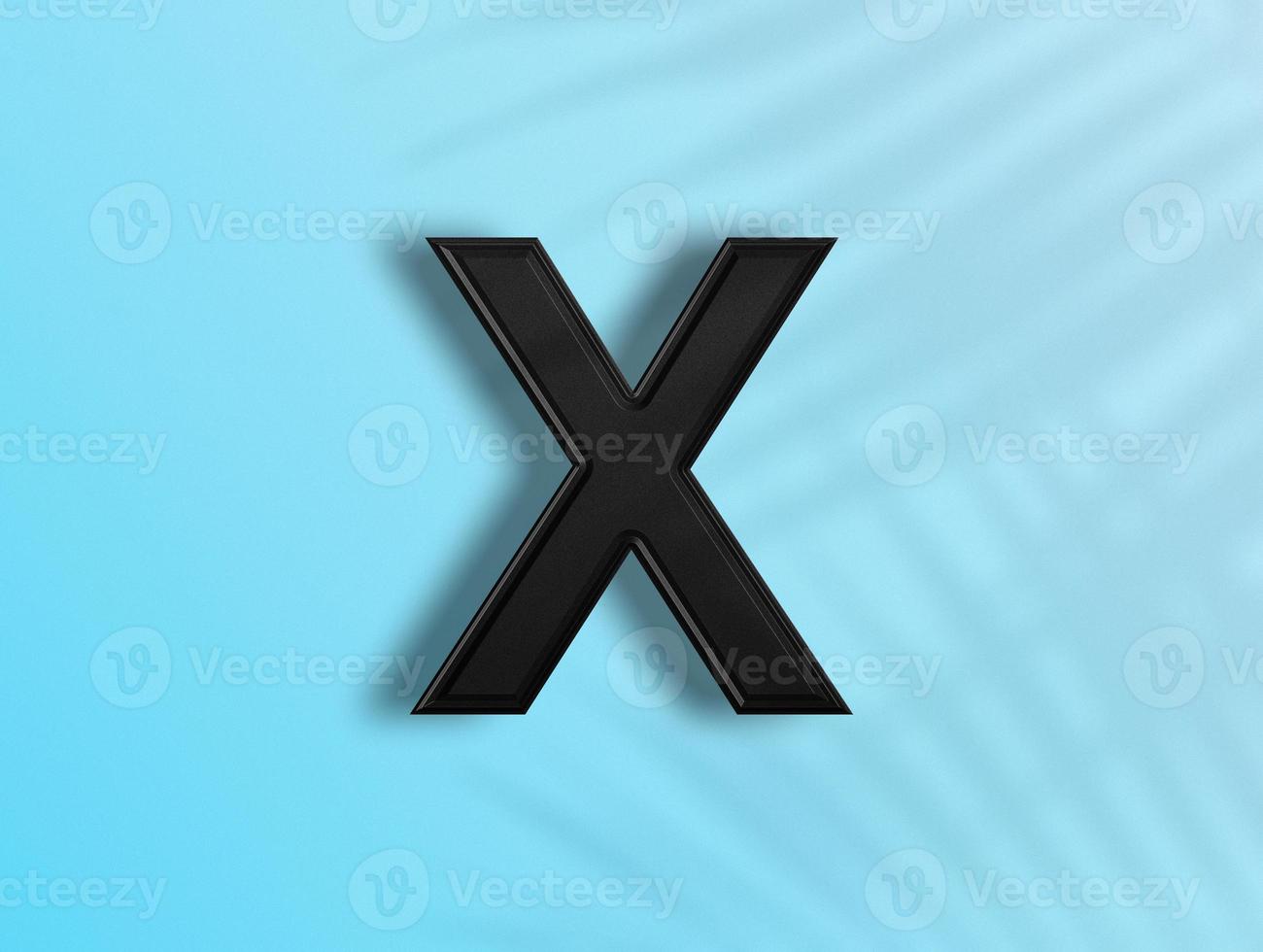 3D rendering of Alphabets photo