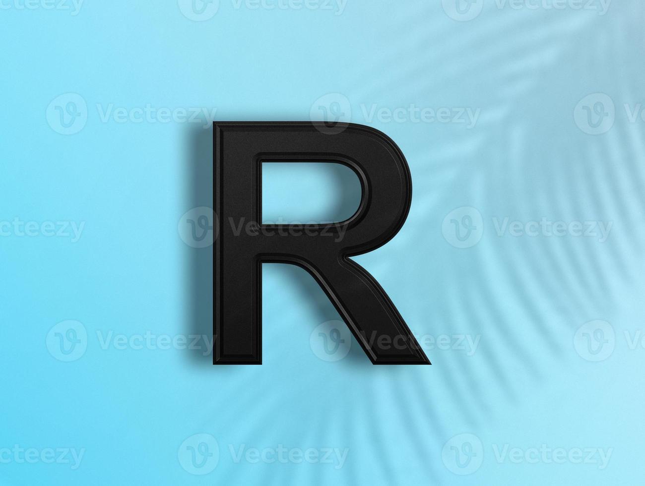 3D rendering of Alphabets photo