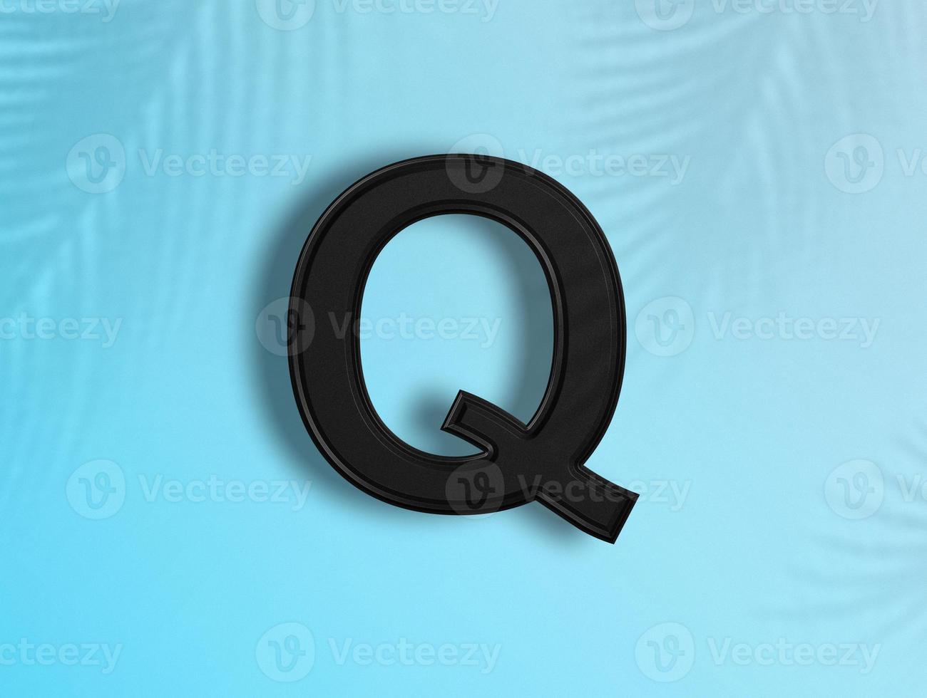 3D rendering of Alphabets photo