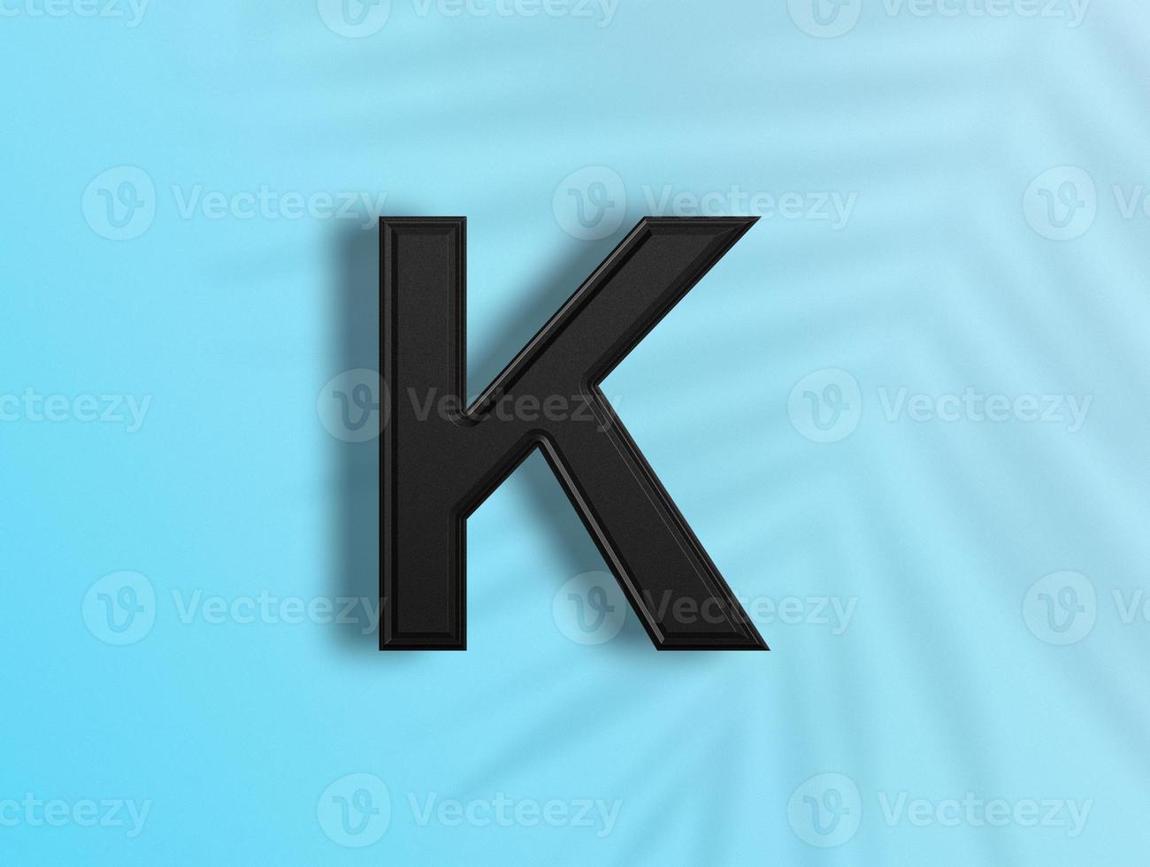 3D rendering of Alphabets photo