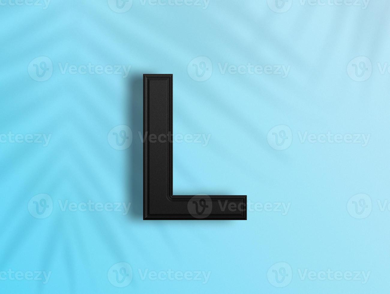 3D rendering of Alphabets photo