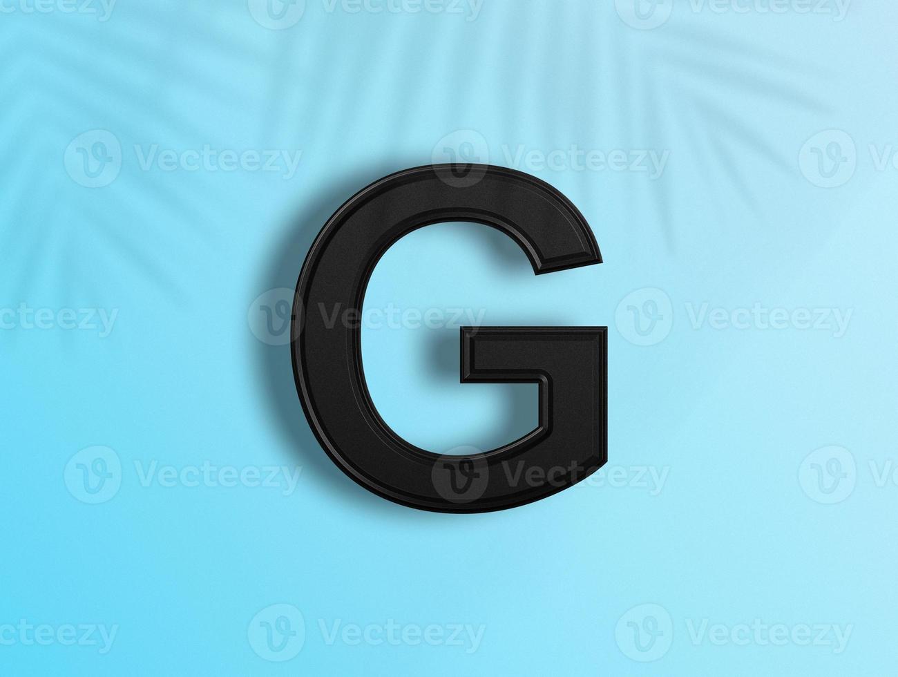 3D rendering of Alphabets photo