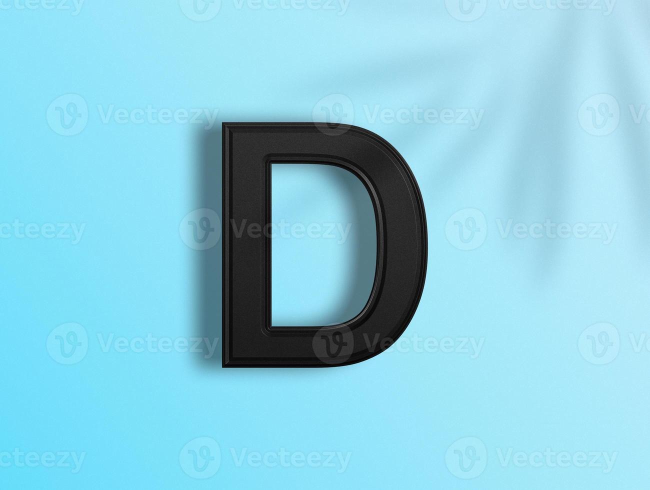 3D rendering of Alphabets photo