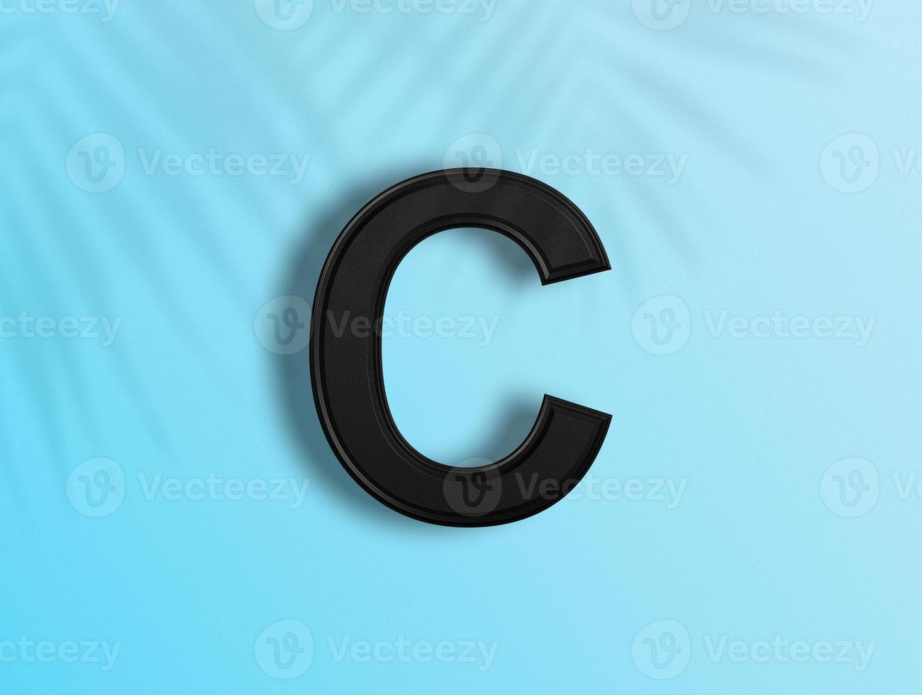 3D rendering of Alphabets photo